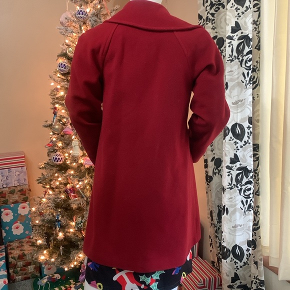 Michael Kors red pea coat woman’s size 2P 311 - Picture 5 of 7